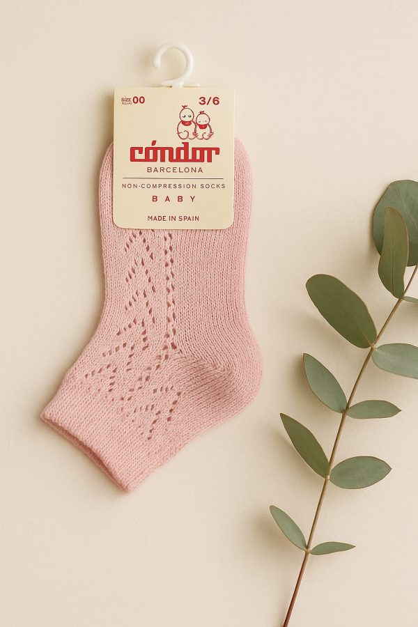 526 Calcetin Perle Rosa Palo